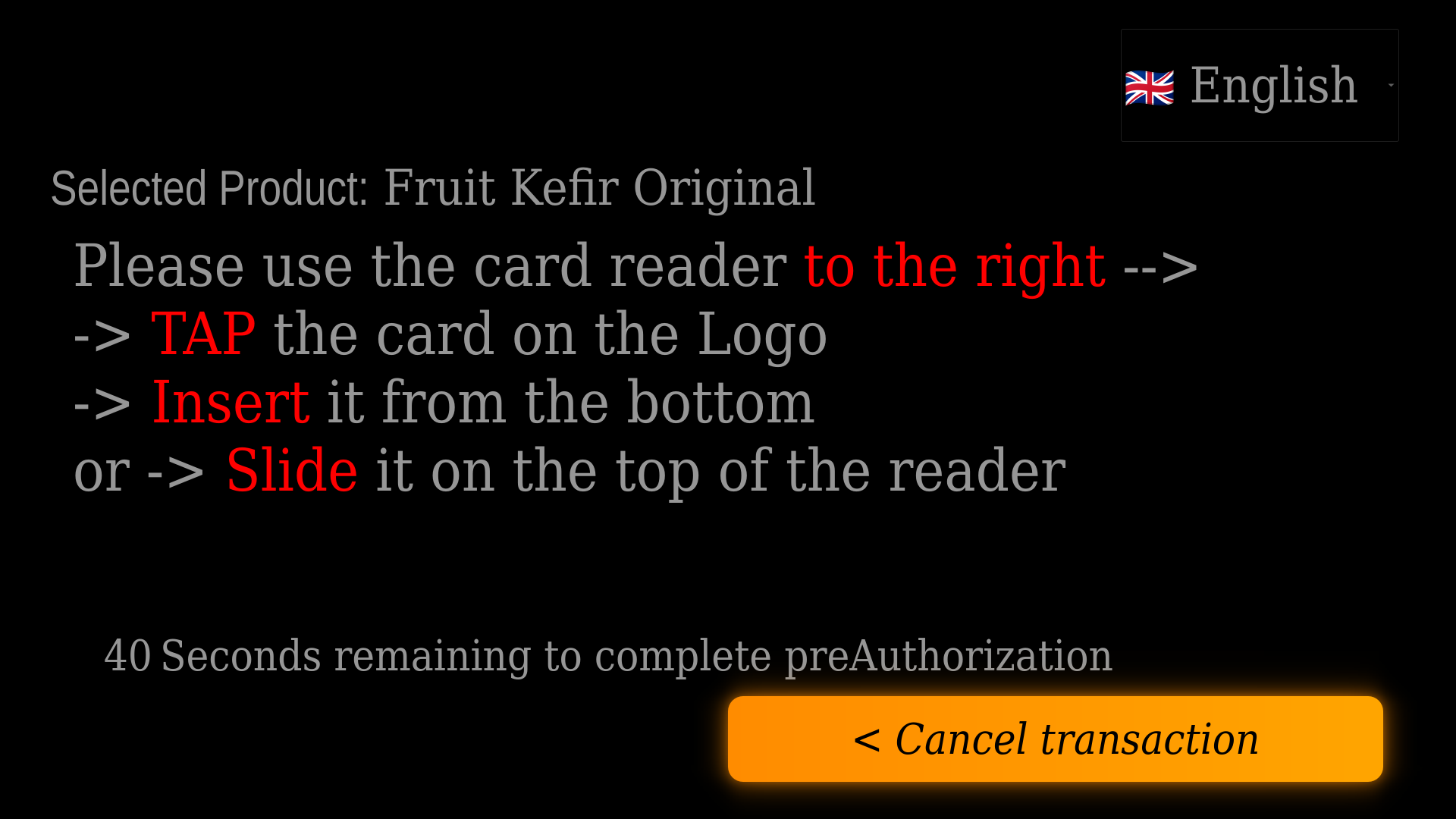 Interface screen 4