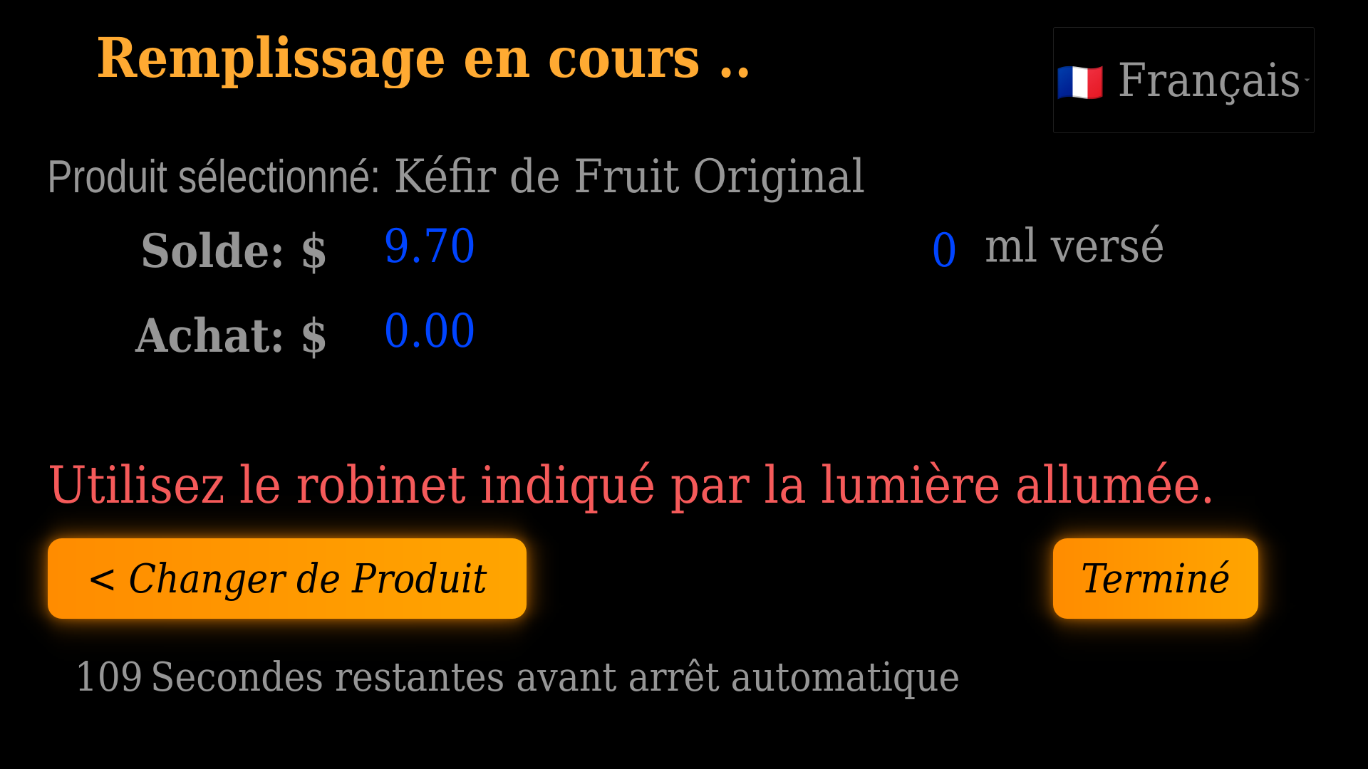 Écran interface 5
