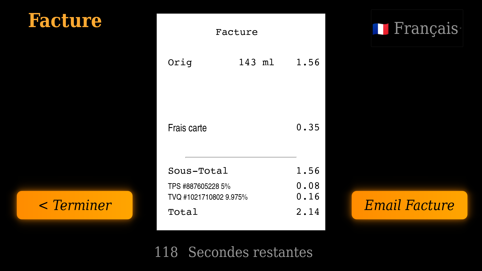 Écran interface 7