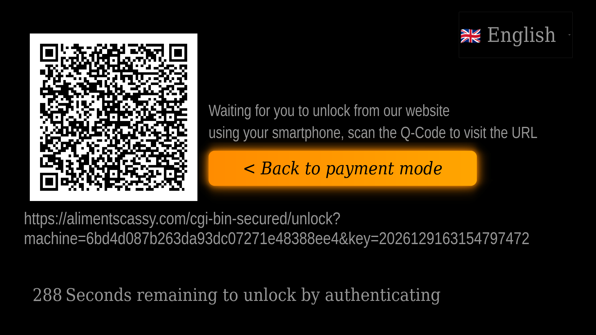 Account screen